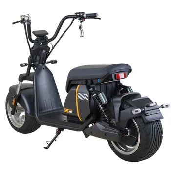 High-end design 2000W escova, menos motor 60V 20AH Motocicleta Elétrica estável de 14 polegadas, Pneus de LED scooter elétrica