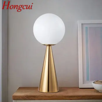 Hongcui Ouro Nórdico Lâmpada da Tabela do DIODO emissor de Moderno Design Criativo de Cabeceira Simples de Decoração de Mesa de Luz para a Home Sala Quarto