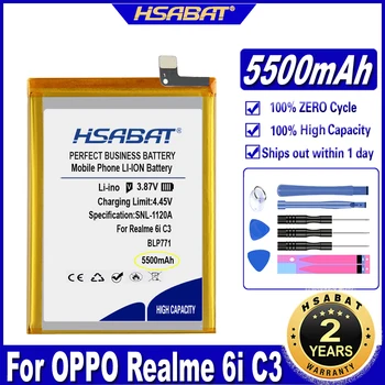 HSABAT BLP771 5500mAh Bateria para o OPPO Realme 6i C3 Narzo 10 Baterias