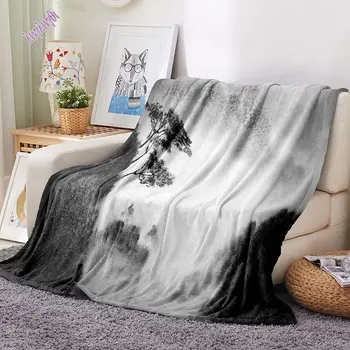 Impresso elegante personalizado cobertor acampamento cobertor para camas de jogar cobertor de flanela fofo lã de Jogar presentes de natal sofá de viagens
