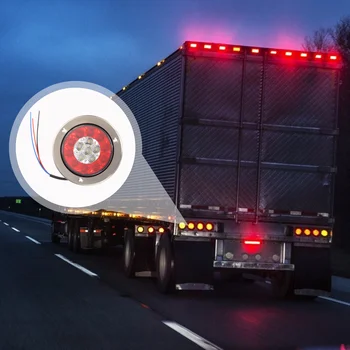 Luz da cauda do Caminhão de Substituição Luzes LED de Proteção Ambiental PC Trailer Rodada Iluminação de Freio