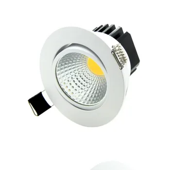 Lâmpada LED Embutida LED Dimmable Downlights do COB 5W 7W 10W 15W do DIODO emissor de luz do Ponto do DIODO emissor de decoração de Teto Lâmpada AC 110V 220V