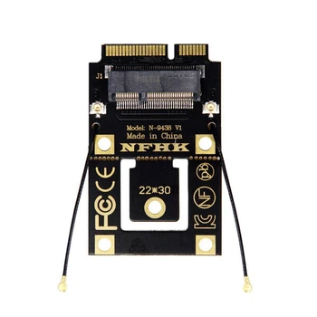 M. 2 NGFF Para Mini PCI-E (PCIe+USB) do Adaptador para M. 2 wi-Fi sem Fios Bluetooth, Placa Wlan para AX200 9260 8265 8260 para o Portátil