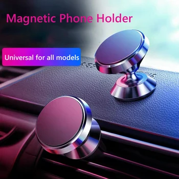 Magnético Dashboard para-brisas Rotatable de 360 Móvel de Telefone do Suporte de Montagem do CNC da Liga de Alumínio para iPhone 14 13 12 Pro Max.
