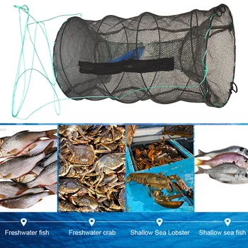 Malha Para a rede de Pesca Tackle Gaiola de Dobramento de Lagostim Apanhador de Fundição/Peixe Rede Caranguejo/Lagosta/Camarão/Smelt/Enguias Armadilhas de pesca