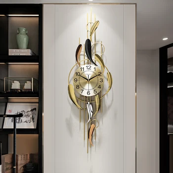 Moderno e minimalista relógio de parede da Moda de Luxo, de Arte, Relógios de Sala de estar, Restaurante, Decoração de Parede