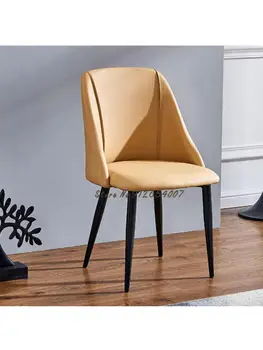 Moderno, simples luz de luxo cadeira de jantar de adultos restaurante casa de trás da cadeira Nórdicos preguiçoso lazer cadeira net cadeira vermelha-arte em ferro