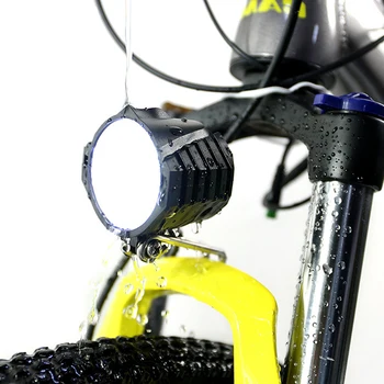 Moto Chifre Luz de Bicicleta Elétrica 4 de Farol dianteiro LED 12W Impermeável 2 em 1 e Buzina o Interruptor de Luz de Bicicleta Lanterna