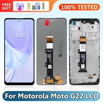 Moto G22 a Tela de Quadro, para Motorola Moto G22 XT2231-2 Display Lcd Digitital da Tela de Toque Substituição do conjunto