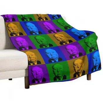 Novo Fã de Alfred Hitchcock desenho em arte-pop Jogar Cobertor Cobertores De Cama, Cobertores Térmicos Para Viagens