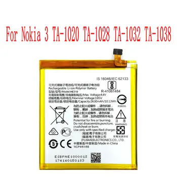 Novo HE319 Bateria Para Nokia 3 TA-1020 TA-1028 TA-1032 TA-1038 Telefone Celular