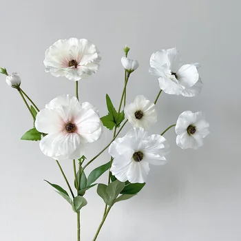NOVO Japonês Borboleta Peônia Artificial de Flores de seda branco decoração do Casamento de fleur artificielle casa decoração de Natal