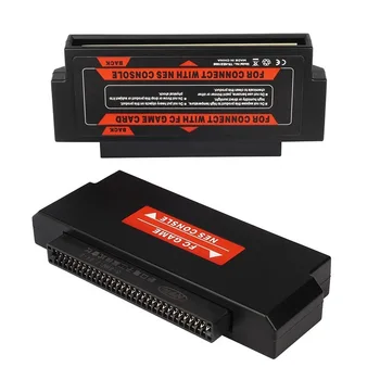 O cartucho do Adaptador do Cartão de Jogo do Conversor para o Famicom FC 60 Pino a Pino 72 NES Console do Sistema Conversor