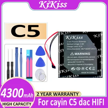 Original KiKiss Bateria 4300mAh Por cayin C5 dac APARELHAGEM hi-fi, leitor de música Digital Baterias