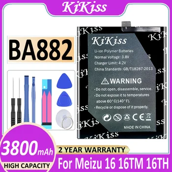 Original KiKiss Bateria BA882 3800mAh para Meizu 16 16TM 16 DE Bateria