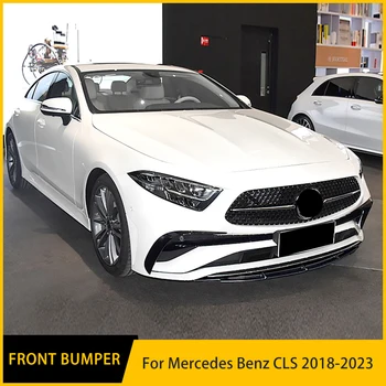 Para a Mercedes Benz CLS pára-choque Dianteiro Lábio Body Kit Spoiler Difusor Defletor de 2018-2023 Esportivos de Alta Qualidade Modificação Acessório