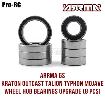 Para Arrma 6S Kraton Pária Talion Typhon Mojave cubo da Roda os Rolamentos Kit Rc Actualização Parte (8-pcs)