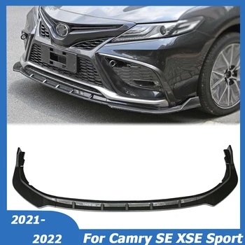 Para Toyota Camry SE XSE Esporte 2021 2022 pára-choque Dianteiro Lip Spoiler Lado Divisor de Defletor de Queixo Body Kit Protetor de Acessórios do Carro