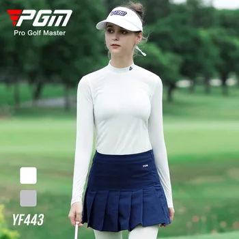 PGM de Golfe feminino Gelo Seda Protetor solar Camisas Respirável e de Rápida secagem de Roupas de Senhoras Vestuário de Golfe Mulheres YF443