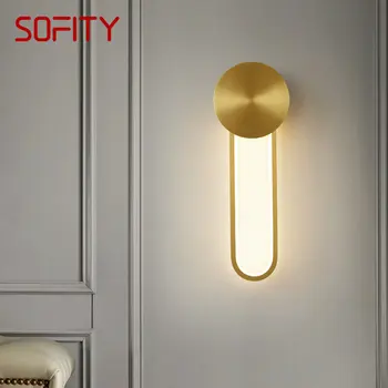 RONIN Interior Moderno de Bronze da Lâmpada de Parede LED, 3 Cores de Ouro Indoor de Cobre Candeeiro de Iluminação para Luxuri ao Vivo de Decoração de Quarto