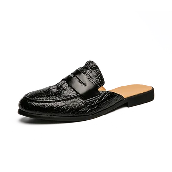 Sandálias Designer De Chinelo Para Homens Casuais Sapatos De Marcas De Luxo De Metal De Alta Qualidade Botão De Chinelo Sapatos De Verão Metade Sapatos Para Homens Sapatos