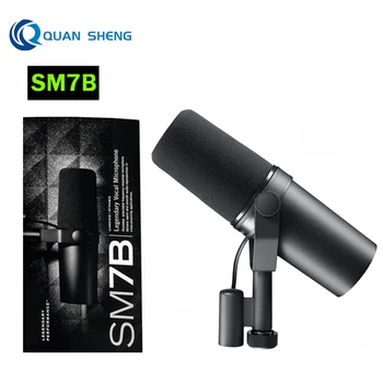 SM7B Dinâmico Cardióide Vocal do Microfone do Estúdio Profissional de Gravação, Equipamento para Podcasting Microfonos Transmissão ao Vivo