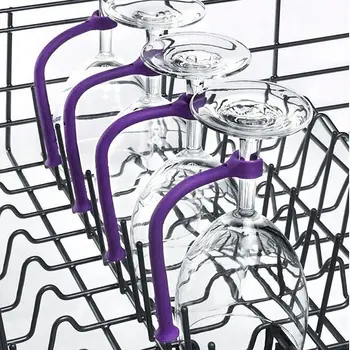 Taças proteção flexível, máquina de lavar louça conjunto de 4 taças de Vinho de Vidro fixo