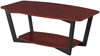 Uma Mesa de café, Cereja / Moldura Preta Mesas mesa de Chá Pequena mesa de café de Fim de tabela para o quarto da extremidade Pequena mesa de tampo de