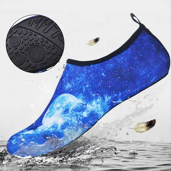 Unisex Aqua 3D print Sapatos Sapatos de Água de Alta Qualidade Aquáticos, Sapatos de Praia, Chinelos de Natação Mergulho Meias à beira-Mar antiderrapante Meias