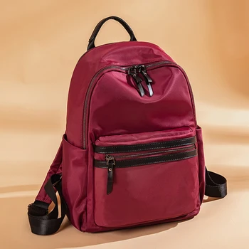 Vermelho Bookbags para Meninas Fashional Causal Leve Mochilas Escolares Bonito Sacos de Rosa Cor-de-Rosa Jovens Funcional Saco de Viagem